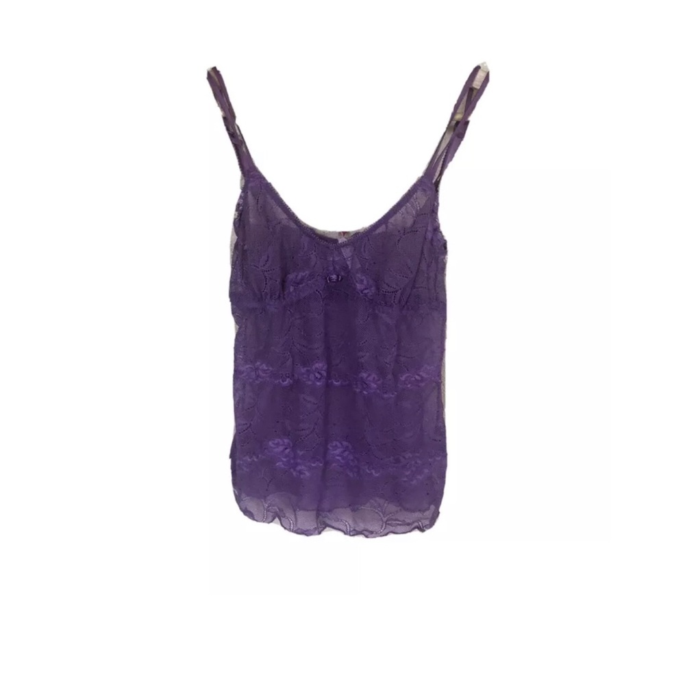 BLUSH purple lace camisole tanktop lingerie
